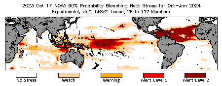 Bleaching Outlook - 90% probability