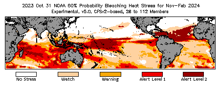 Bleaching Outlook - 60% probability