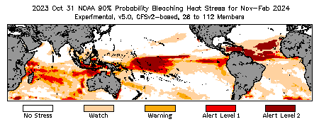 Bleaching Outlook - 90% probability