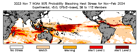 Bleaching Outlook - 90% probability