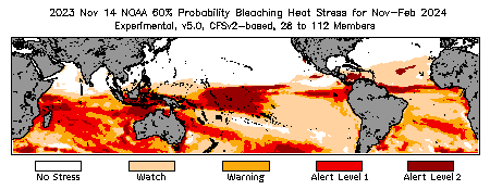 Bleaching Outlook - 60% probability