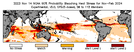 Bleaching Outlook - 90% probability