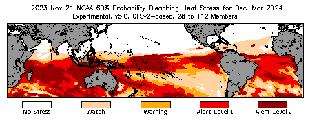 Bleaching Outlook - 60% probability