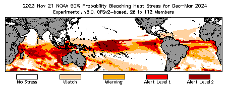 Bleaching Outlook - 90% probability