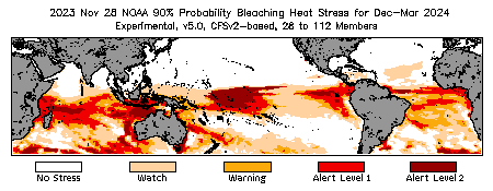 Bleaching Outlook - 90% probability