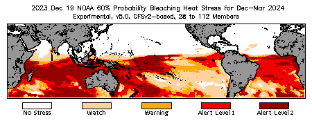 Bleaching Outlook - 60% probability