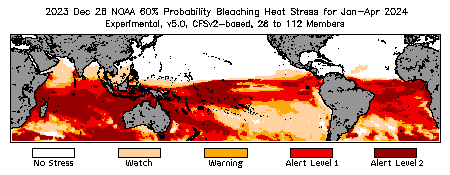 Bleaching Outlook - 60% probability