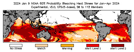 Bleaching Outlook - 60% probability