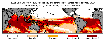 Bleaching Outlook - 60% probability