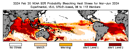 Bleaching Outlook - 90% probability