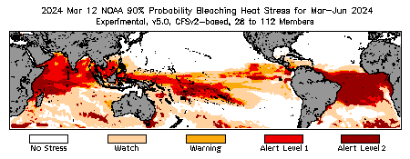 Bleaching Outlook - 90% probability