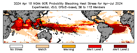 Bleaching Outlook - 90% probability