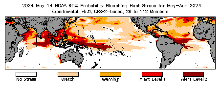 Bleaching Outlook - 90% probability