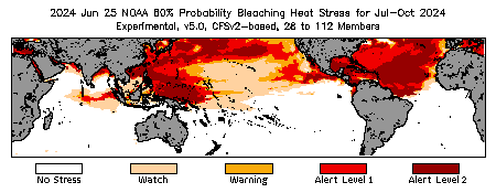 Bleaching Outlook - 60% probability