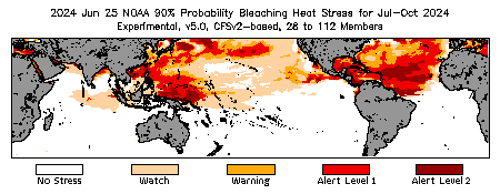 Bleaching Outlook - 90% probability