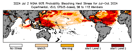 Bleaching Outlook - 90% probability