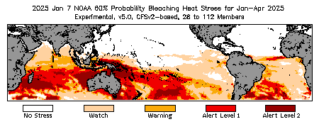 Bleaching Outlook - 60% probability