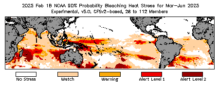 Bleaching Outlook - 90% probability