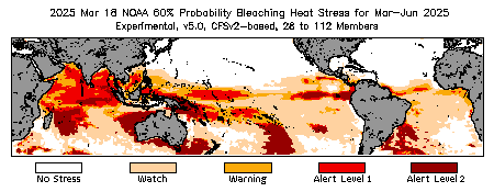 Bleaching Outlook - 60% probability