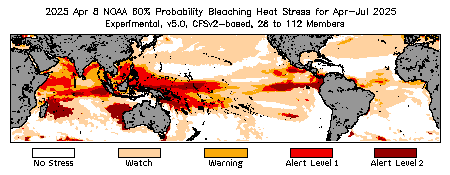Bleaching Outlook - 60% probability