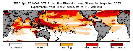 Bleaching Outlook - 60% probability