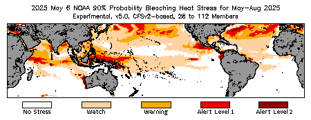 Bleaching Outlook - 90% probability