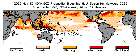 Bleaching Outlook - 90% probability