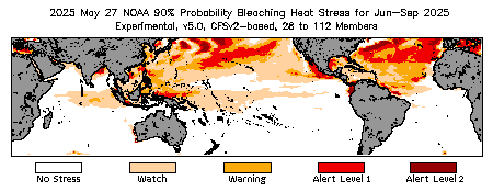 Bleaching Outlook - 90% probability