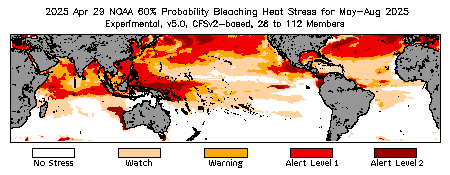 Current Four-Month Bleaching Outlook - 60% probability